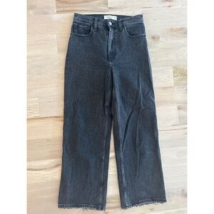 Abercrombie and Fitch ultra high rise cropped jeans